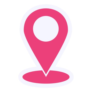 simple web illustration of location icon