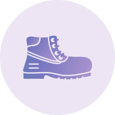 Ayakkabı simgesinin vektör illüstrasyonu