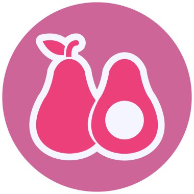 Avokado Vektör Sembol Tasarımı