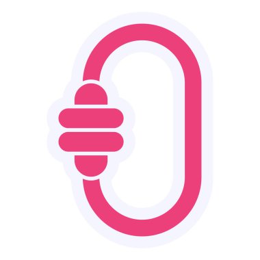 Carabinar web icon vector illustration