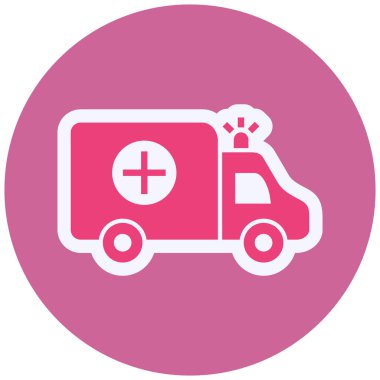 Ambulansın vektör illüstrasyonu