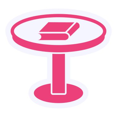 Tablo simgesinin vektör illüstrasyonu 