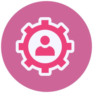 İdari işler. Web simgesi basit illüstrasyon