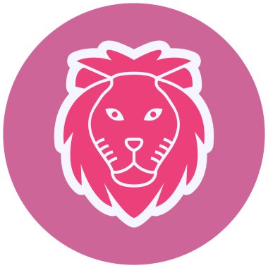 Lion web icon vector illustration