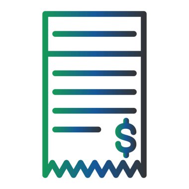 Makbuz. Web simgesi basit illüstrasyon