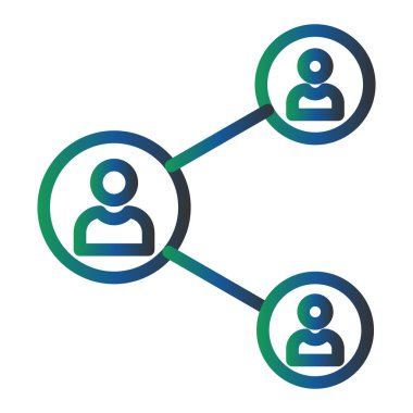 Ağ Vektörü Kabartma Simgesi Tasarımı 