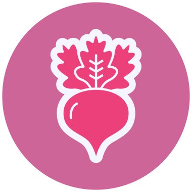 Radish Vector lyph Icon Design