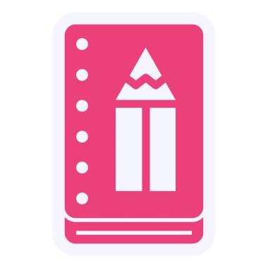 Kitap simgesinin vektör illüstrasyonu 