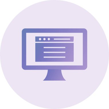 Web Sitesi Vektör Sembol Tasarımı 