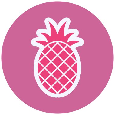 simple web illustration of pineapple fruit 