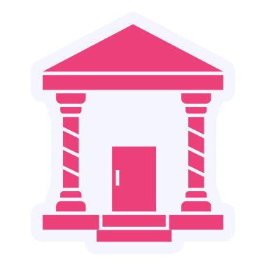 Banka simgesinin vektör illüstrasyonu