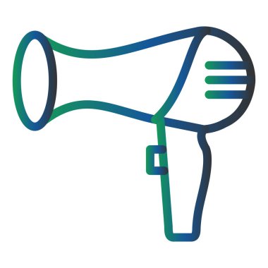 hair dryer icon. web simple illustration