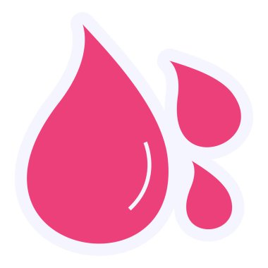 kan ikonu, vektör illüstrasyonu