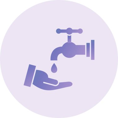 Ablution web icon vector illustration