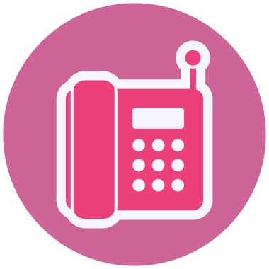 Telefon. Web simgesi vektör illüstrasyonu