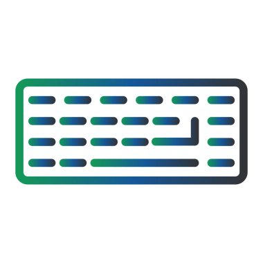 Klavye. Web simgesi basit illüstrasyon 