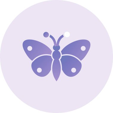 vector illustration of butterfly icon 