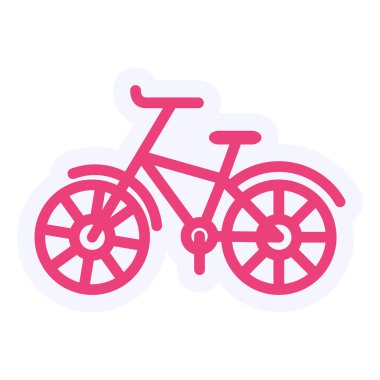 Bisikletin vektör illüstrasyonu