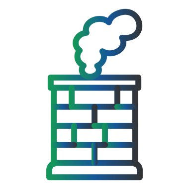 Chimney web icon vector illustration