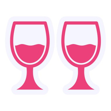 İçecekler Vektör Kabartma Simgesi Tasarımı