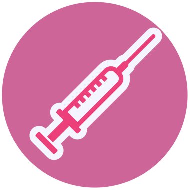 Şırınga simgesinin vektör illüstrasyonu 