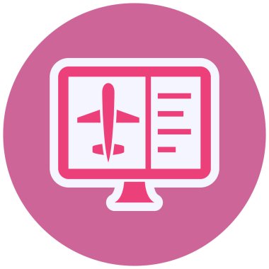 Uçuş. Web simgesi basit illüstrasyon