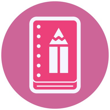 Kitap simgesinin vektör illüstrasyonu 