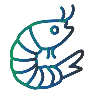 Prawn web icon vector illustration