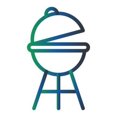 Izgara ikonu vektör illüstrasyonu 