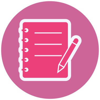 Not defteri. Web simgesi basit illüstrasyon