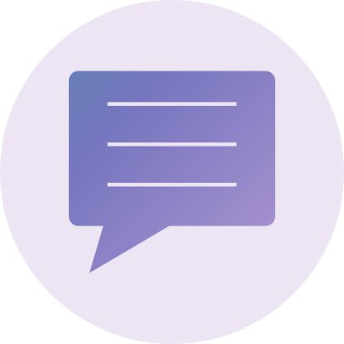 Konuş. Web simgesi basit illüstrasyon 