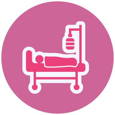 Intensive Care Unit Vector Glyph Icon Design