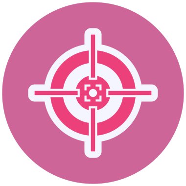 Hedef Vektör Şekil Simgesi Tasarımı