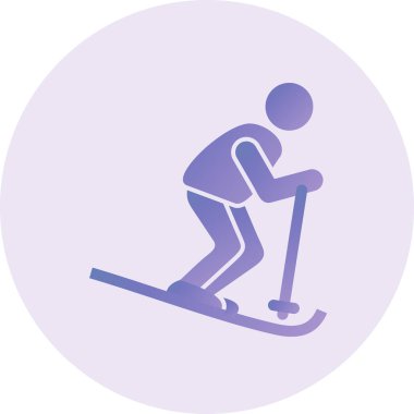 Kayak Vektörü Kabartma Simgesi Tasarımı