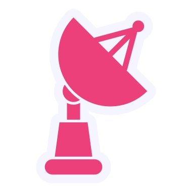 Uydu anteni. Web simgesi 