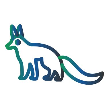Fox  web icon vector illustration
