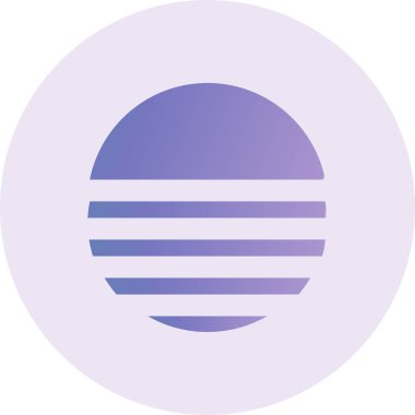 Buhar dalgası. Web simgesi basit tasarım