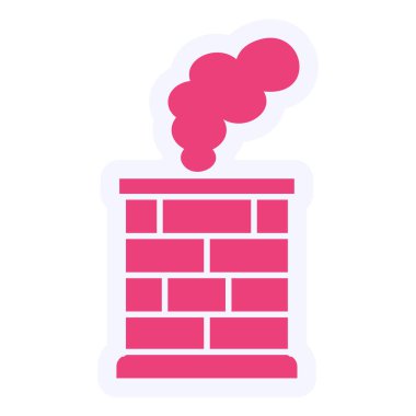 Chimney web icon vector illustration