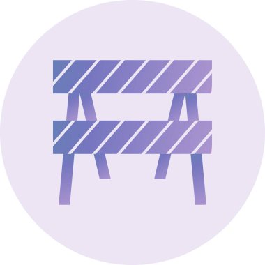 bariyer simgesi vektör illüstrasyonu