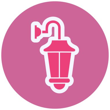 Wall Lamp web icon vector illustration