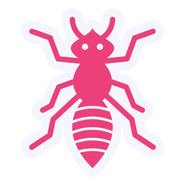 Ant  web icon vector illustration