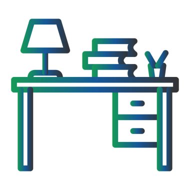 Tablo simgesinin vektör illüstrasyonu 