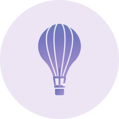 sıcak hava balonu vektör simgesi 