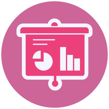 Grafik simgesinin vektör illüstrasyonu