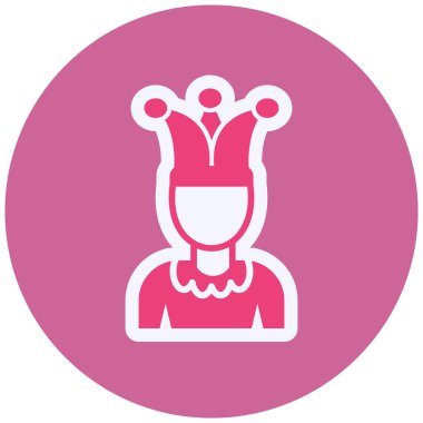 Soytarı. Web simgesi basit illüstrasyon