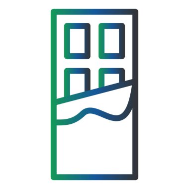 Çikolata. Web simgesi basit illüstrasyon