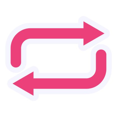 Tekrar et. Web simgesi basit tasarım