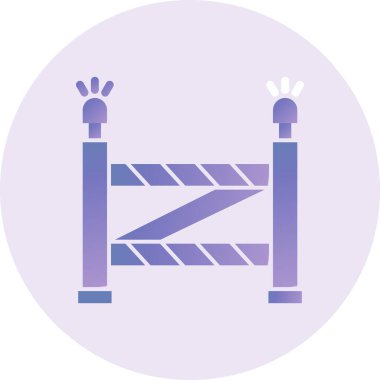 vector illustration of Police line icon