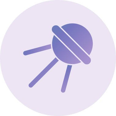 Sputnik  web icon vector illustration