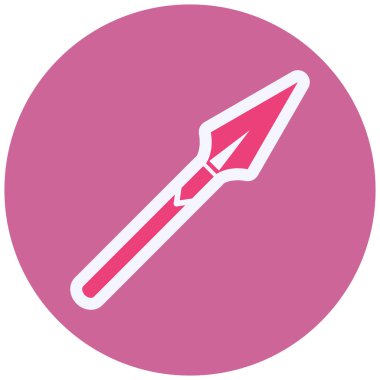 Mızrak simgesinin vektör illüstrasyonu